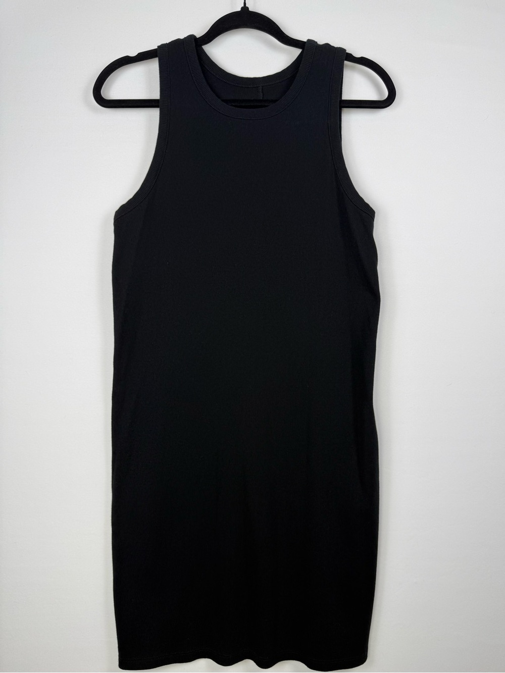 A New Day Women’s Black Ribbed Tank Dress, Size: XL